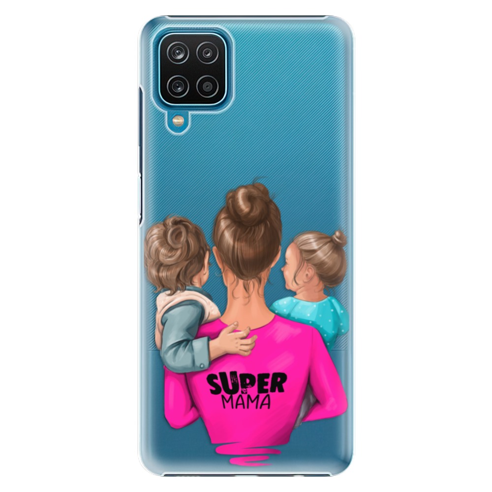 Plastové pouzdro iSaprio - Super Mama - Boy and Girl - Samsung Galaxy A12