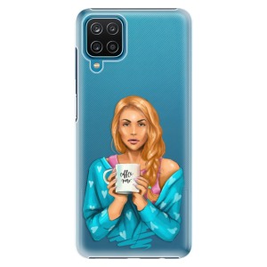 Plastové pouzdro iSaprio - Coffe Now - Redhead na mobil Samsung Galaxy A12