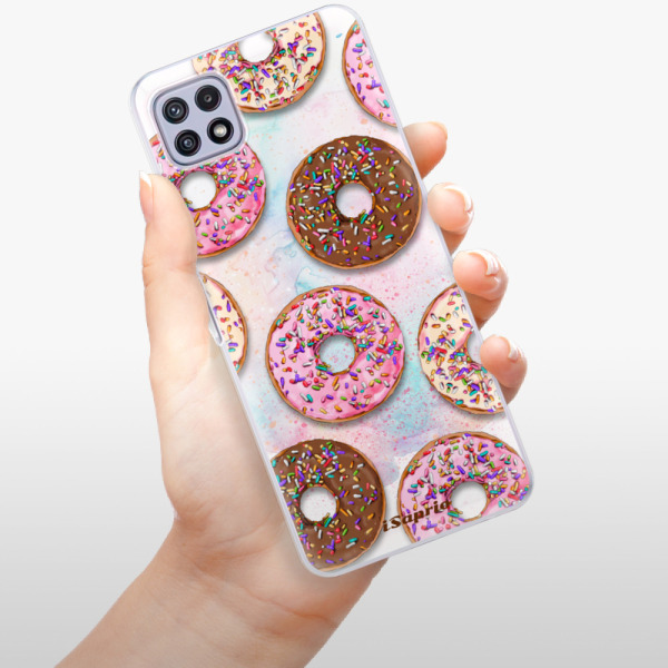 Silikonové pouzdro iSaprio - Samsung Galaxy A22 5G - Donuts 11