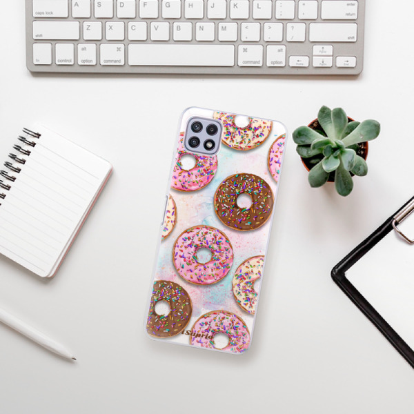 Silikonové pouzdro iSaprio - Samsung Galaxy A22 5G - Donuts 11