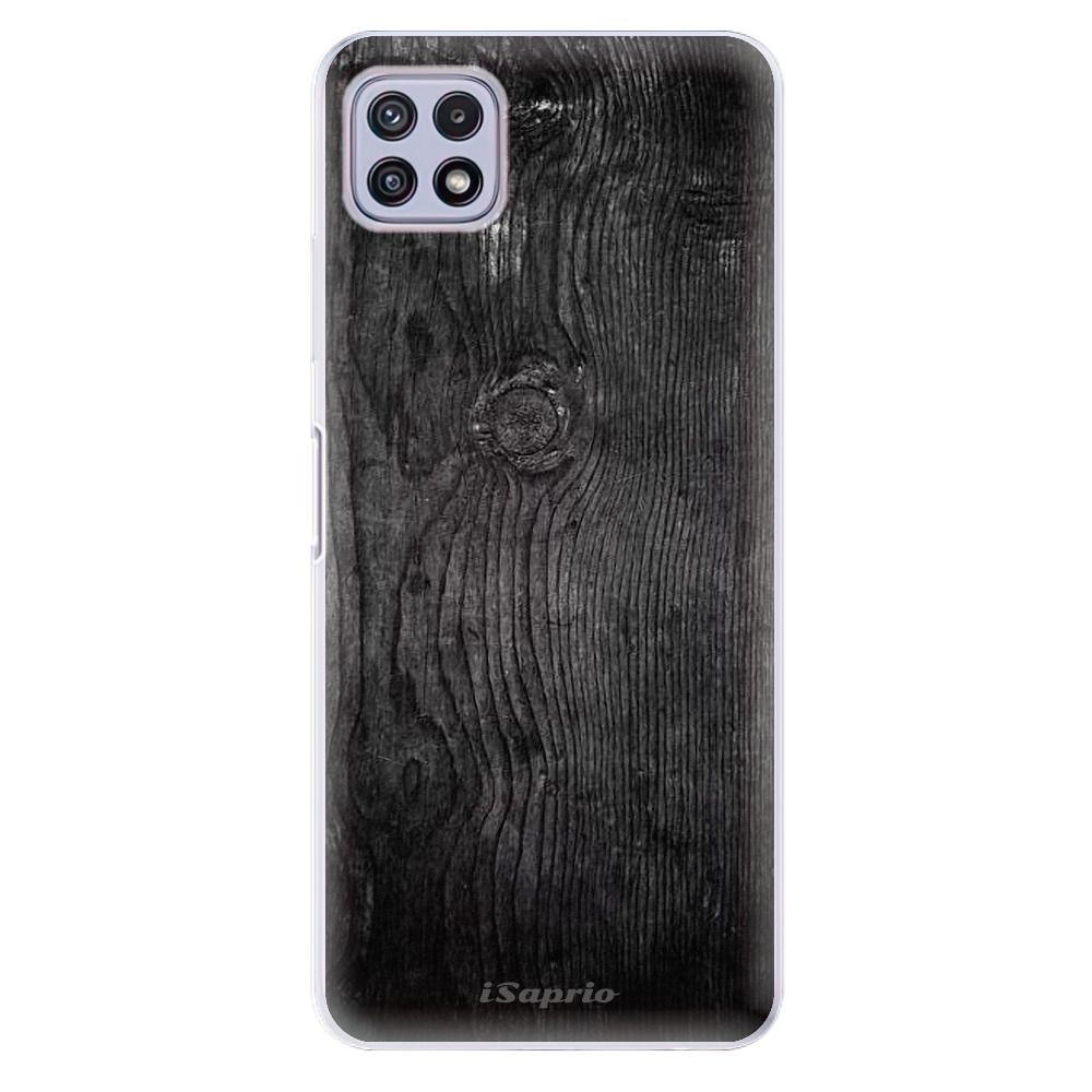Odolné silikonové pouzdro iSaprio - Black Wood 13 na mobil Samsung Galaxy A22 5G (Odolný silikonový kryt, obal, pouzdro iSaprio - Black Wood 13 na mobilní telefon Samsung Galaxy A22 5G)