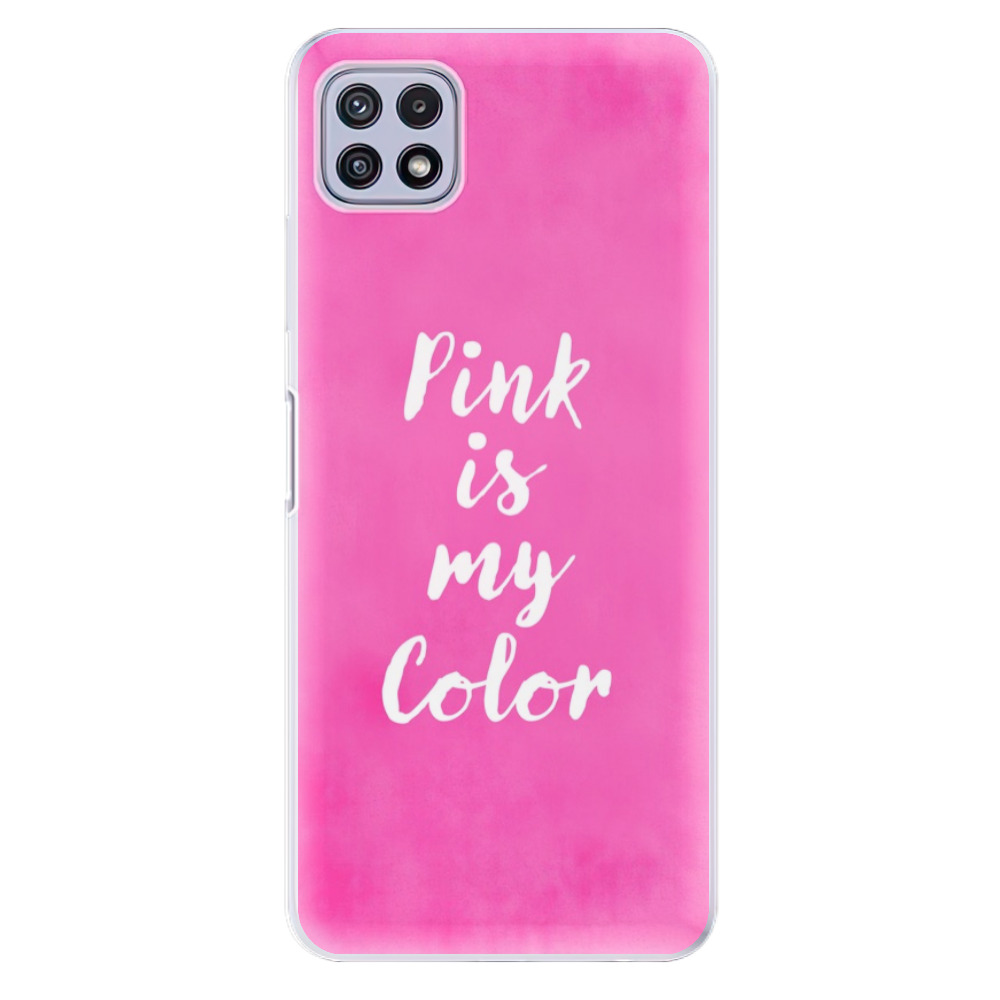 Odolné silikonové pouzdro iSaprio - Pink is my color na mobil Samsung Galaxy A22 5G (Odolný silikonový kryt, obal, pouzdro iSaprio - Pink is my color na mobilní telefon Samsung Galaxy A22 5G)
