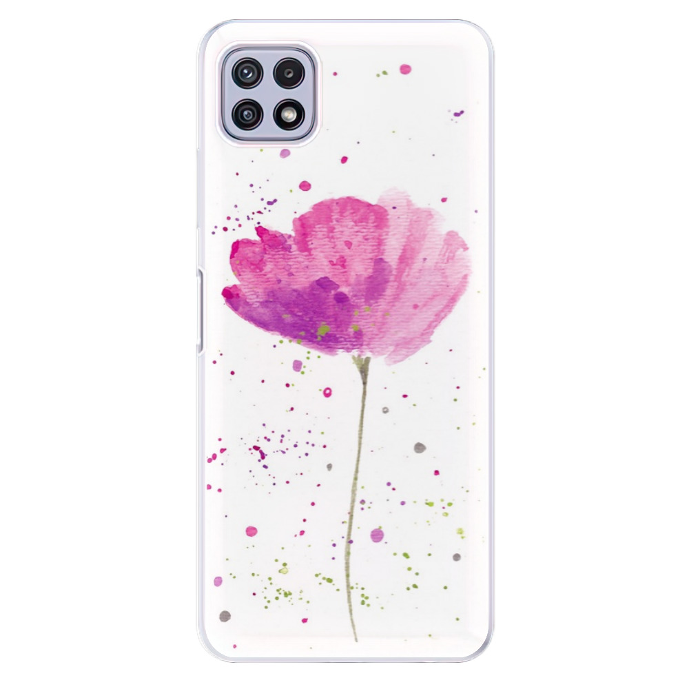 Odolné silikonové pouzdro iSaprio - Poppies - Samsung Galaxy A22 5G