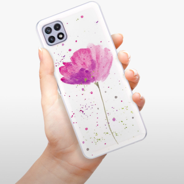 Silikonové pouzdro iSaprio - Samsung Galaxy A22 5G - Poppies