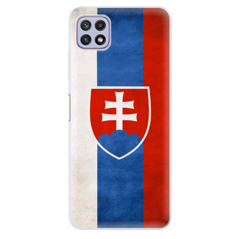 Odolné silikonové pouzdro iSaprio - Slovakia Flag - Samsung Galaxy A22 5G