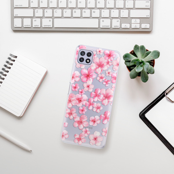 Silikonové pouzdro iSaprio - Samsung Galaxy A22 5G - Flower Pattern 05