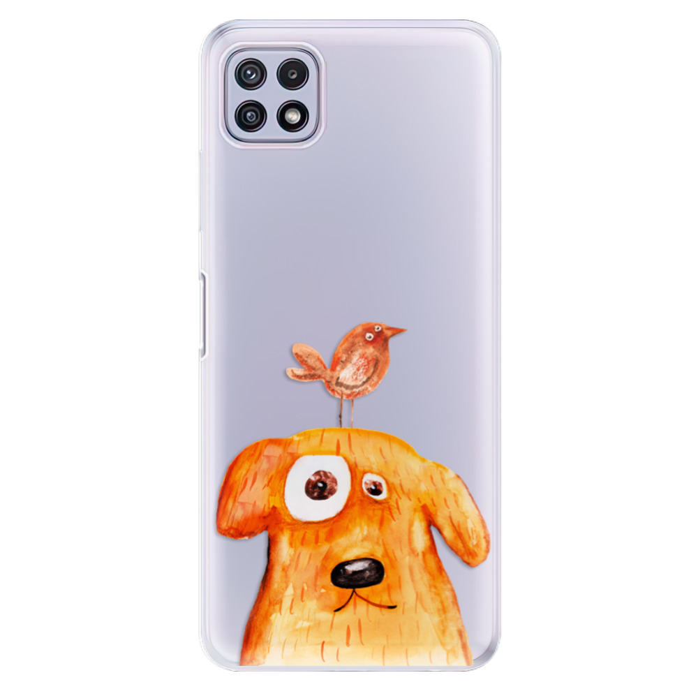 Odolné silikonové pouzdro iSaprio - Dog And Bird na mobil Samsung Galaxy A22 5G (Odolný silikonový kryt, obal, pouzdro iSaprio - Dog And Bird na mobilní telefon Samsung Galaxy A22 5G)