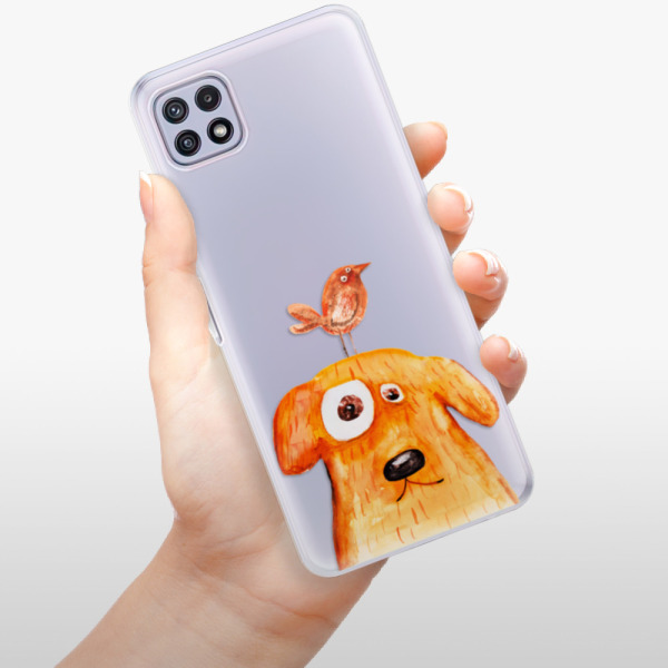 Silikonové pouzdro iSaprio - Samsung Galaxy A22 5G - Dog And Bird