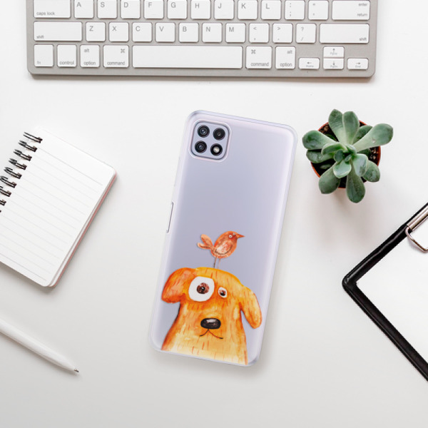 Silikonové pouzdro iSaprio - Samsung Galaxy A22 5G - Dog And Bird