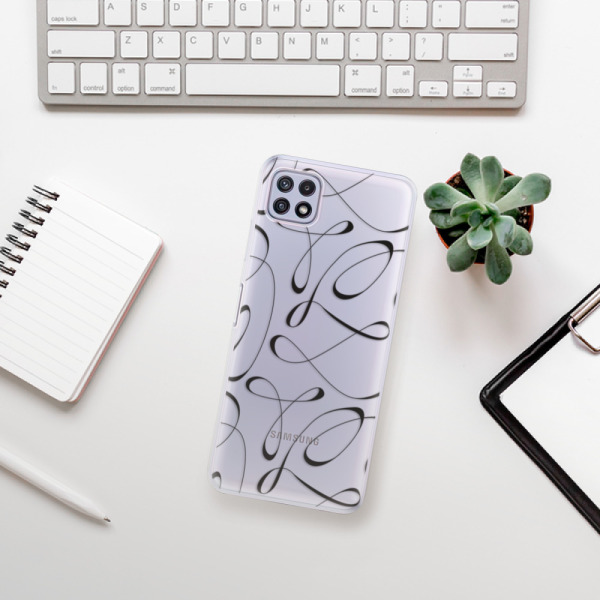 Silikonové pouzdro iSaprio - Samsung Galaxy A22 5G - Fancy black
