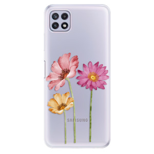 Silikonové pouzdro iSaprio - Samsung Galaxy A22 5G - Three Flowers