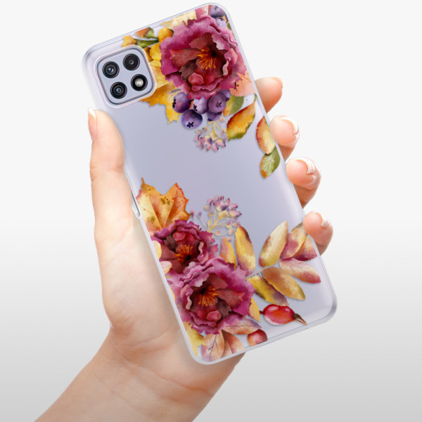 Silikonové pouzdro iSaprio - Samsung Galaxy A22 5G - Fall Flowers