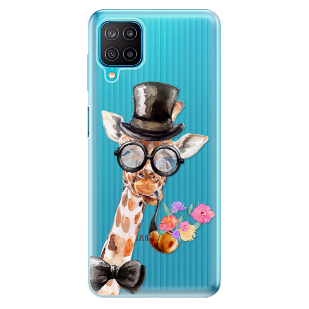Odolné silikonové pouzdro iSaprio - Sir Giraffe - Samsung Galaxy M12