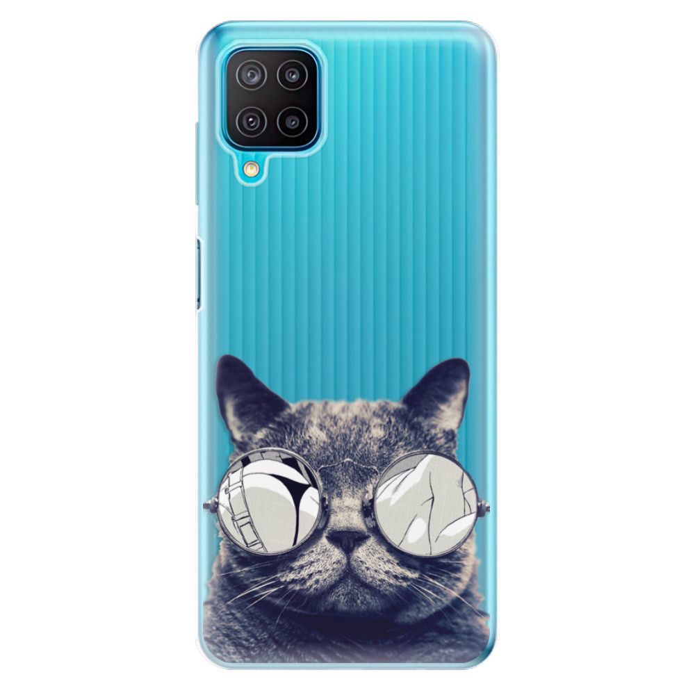 Odolné silikonové pouzdro iSaprio - Crazy Cat 01 - Samsung Galaxy M12