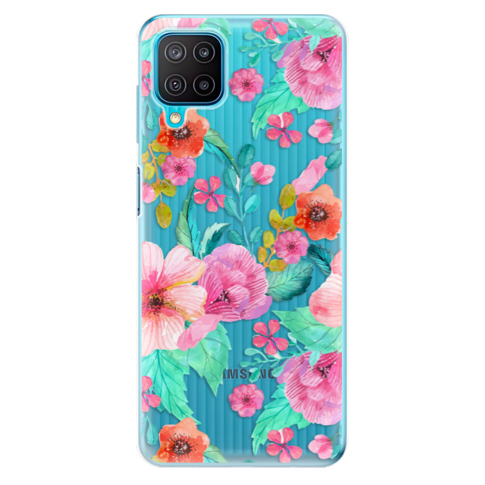 Odolné silikonové pouzdro iSaprio - Flower Pattern 01 - Samsung Galaxy M12