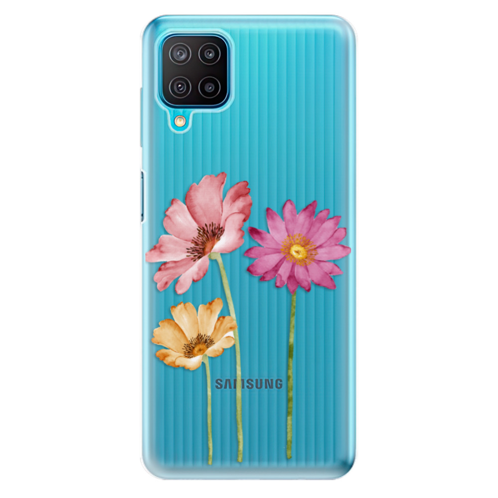 Odolné silikonové pouzdro iSaprio - Three Flowers - Samsung Galaxy M12