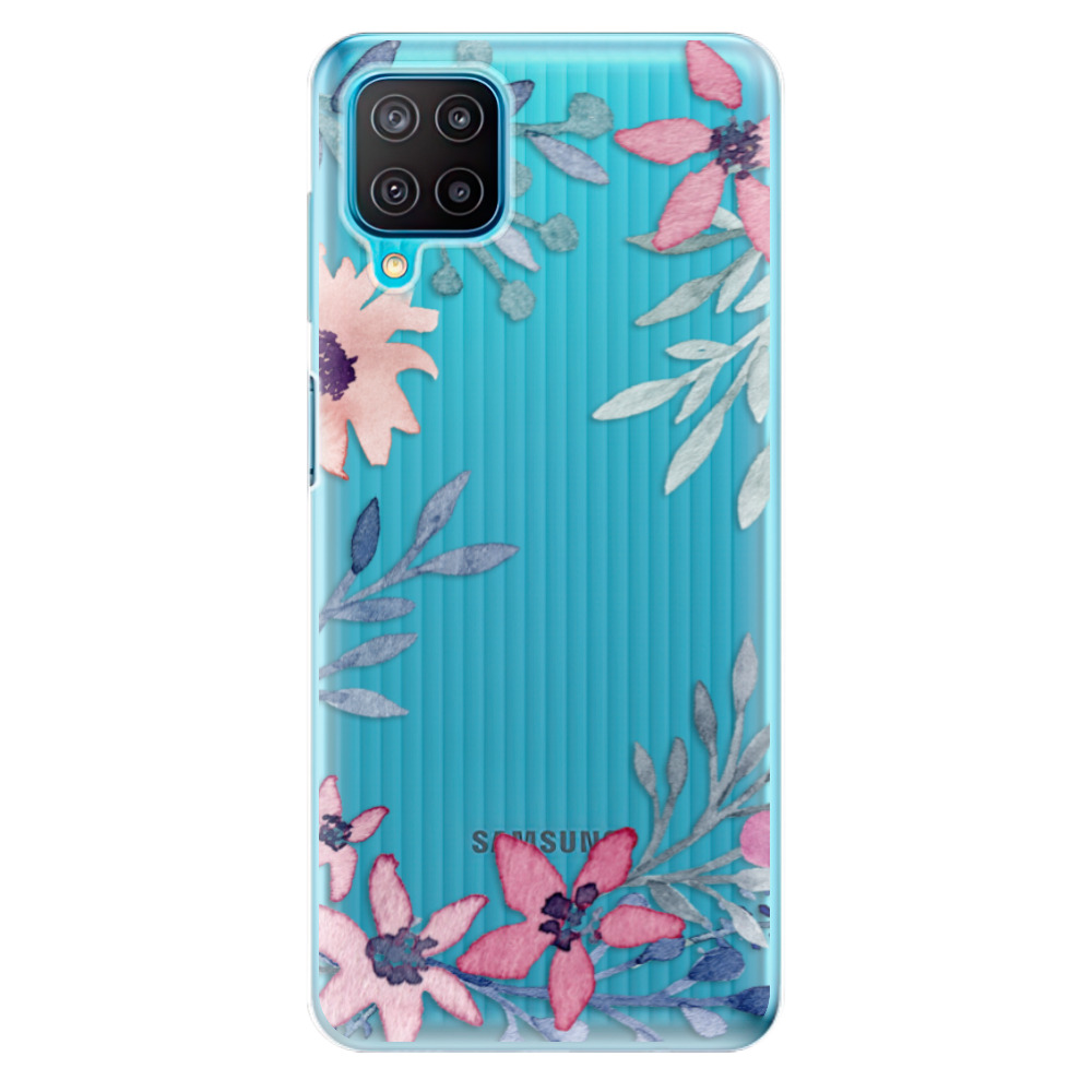 Odolné silikonové pouzdro iSaprio - Leaves and Flowers - Samsung Galaxy M12