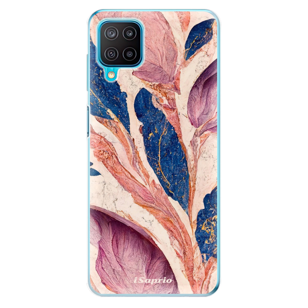 Odolné silikonové pouzdro iSaprio - Purple Leaves - Samsung Galaxy M12