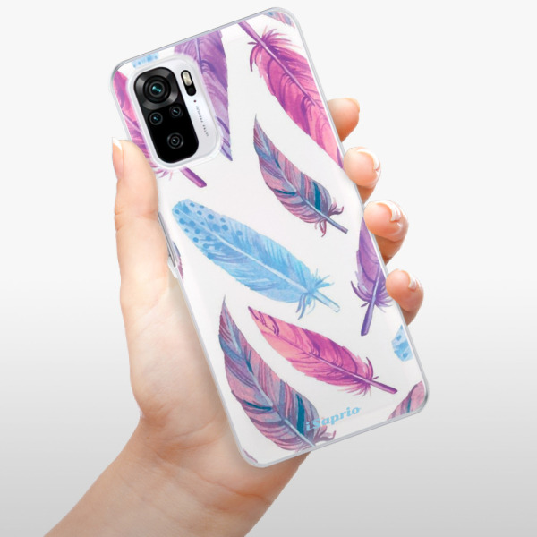 Silikonové pouzdro iSaprio - Xiaomi Redmi Note 10 / Xiaomi Redmi Note 10S - Feather Pattern 10