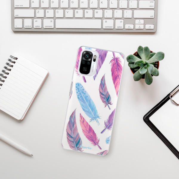 Silikonové pouzdro iSaprio - Xiaomi Redmi Note 10 / Xiaomi Redmi Note 10S - Feather Pattern 10