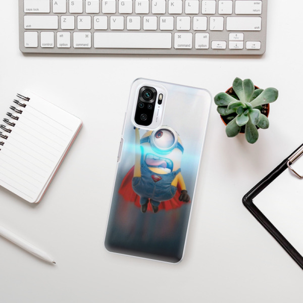 Silikonové pouzdro iSaprio - Xiaomi Redmi Note 10 / Xiaomi Redmi Note 10S - Mimons Superman 02