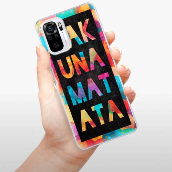 Silikonové pouzdro iSaprio - Xiaomi Redmi Note 10 / Xiaomi Redmi Note 10S - Hakuna Matata 01