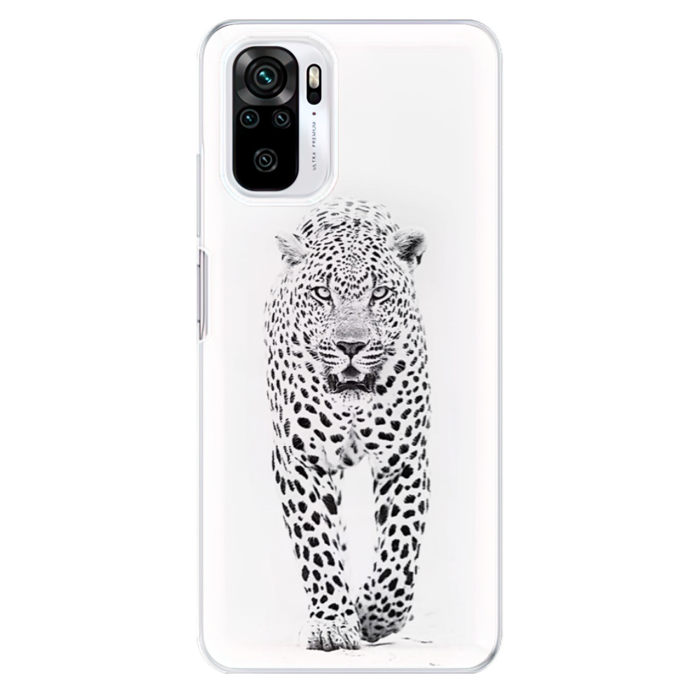 Odolné silikonové pouzdro iSaprio - White Jaguar - Xiaomi Redmi Note 10 / Note 10S
