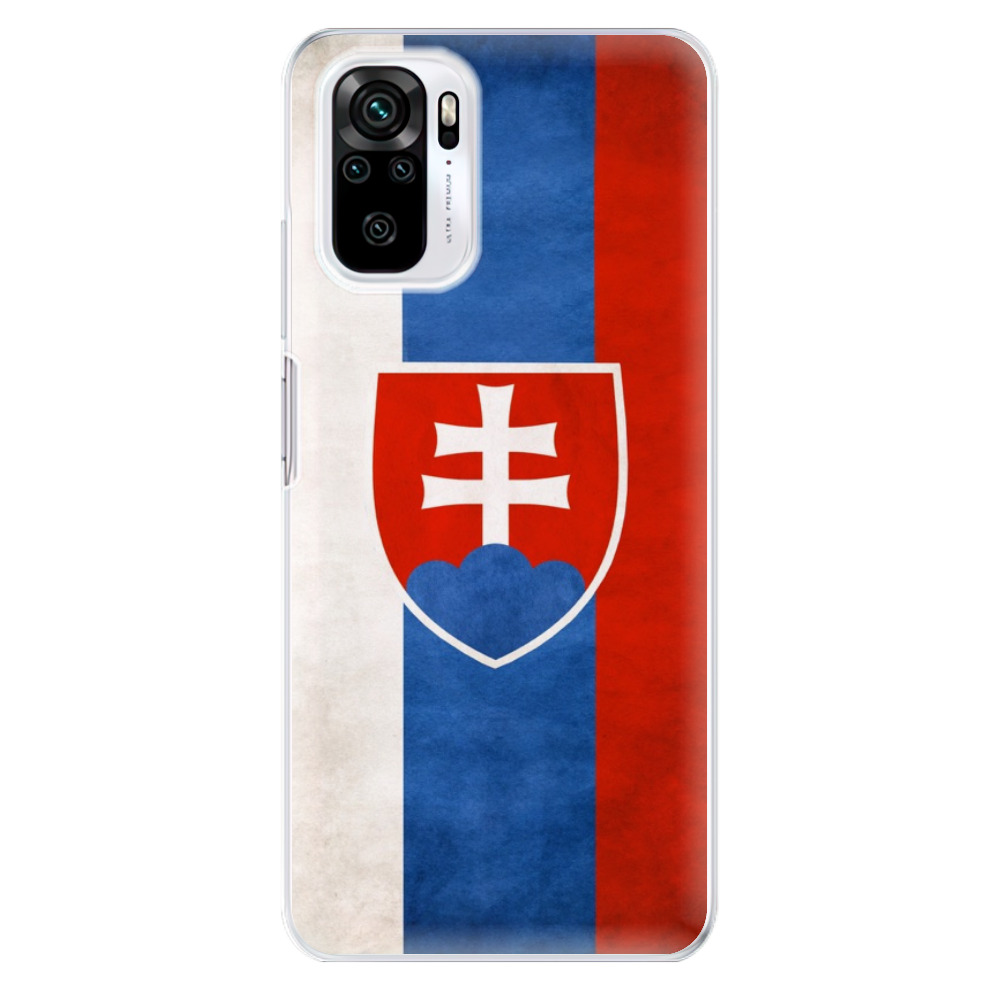 Odolné silikonové pouzdro iSaprio - Slovakia Flag - Xiaomi Redmi Note 10 / Note 10S