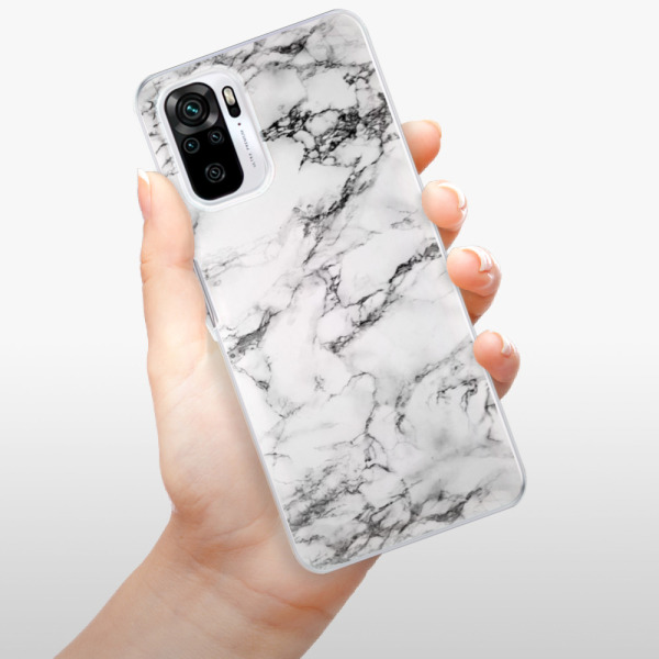 Silikonové pouzdro iSaprio - Xiaomi Redmi Note 10 / Xiaomi Redmi Note 10S - White Marble 01