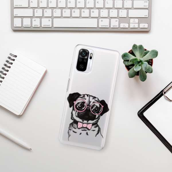 Silikonové pouzdro iSaprio - Xiaomi Redmi Note 10 / Xiaomi Redmi Note 10S - The Pug