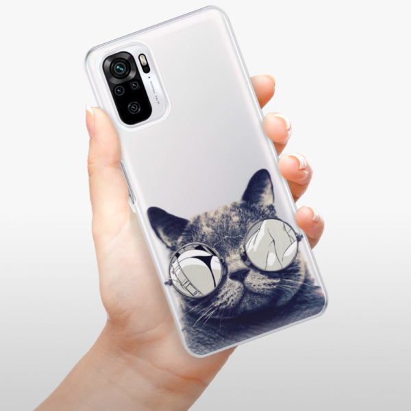 Silikonové pouzdro iSaprio - Xiaomi Redmi Note 10 / Xiaomi Redmi Note 10S - Crazy Cat 01
