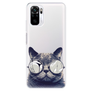 Silikonové pouzdro iSaprio - Xiaomi Redmi Note 10 / Xiaomi Redmi Note 10S - Crazy Cat 01