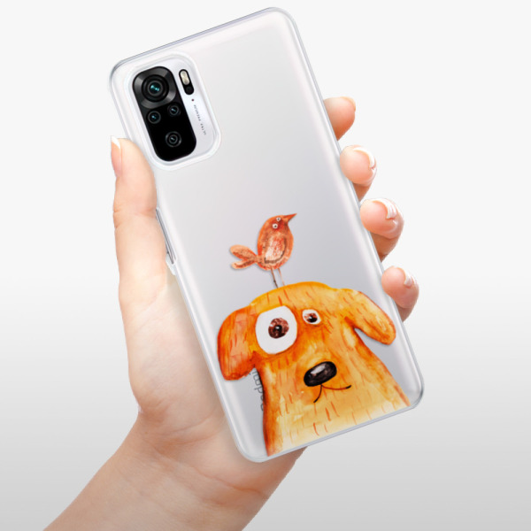 Silikonové pouzdro iSaprio - Xiaomi Redmi Note 10 / Xiaomi Redmi Note 10S - Dog And Bird