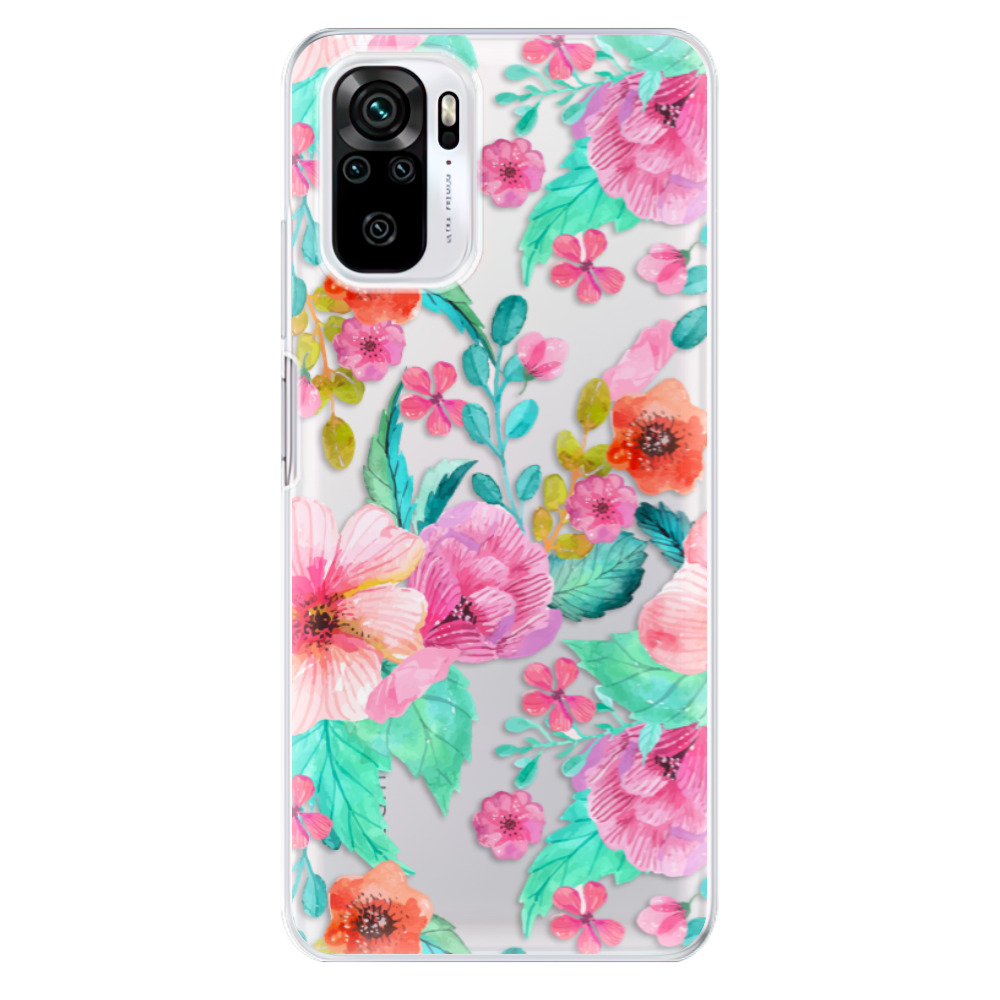 Odolné silikonové pouzdro iSaprio - Flower Pattern 01 - Xiaomi Redmi Note 10 / Note 10S