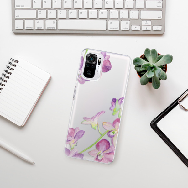 Silikonové pouzdro iSaprio - Xiaomi Redmi Note 10 / Xiaomi Redmi Note 10S - Purple Orchid