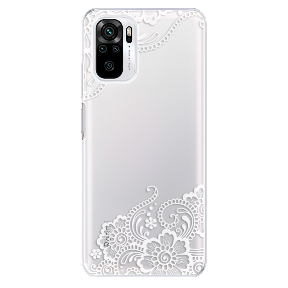 Odolné silikonové pouzdro iSaprio - White Lace 02 na mobil Xiaomi Redmi Note 10 / Xiaomi Redmi Note 10S - výprodej