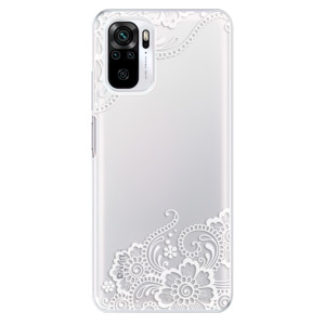 Odolné silikonové pouzdro iSaprio - White Lace 02 na mobil Xiaomi Redmi Note 10 / Xiaomi Redmi Note 10S - výprodej
