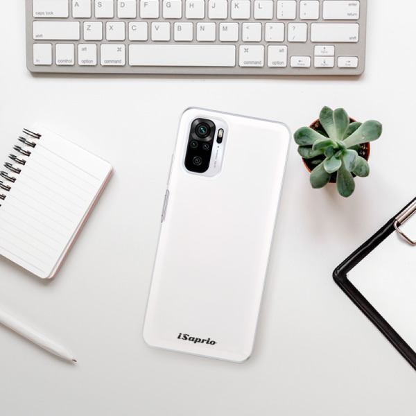 Silikonové pouzdro iSaprio - Xiaomi Redmi Note 10 / Xiaomi Redmi Note 10S - 4Pure bílé