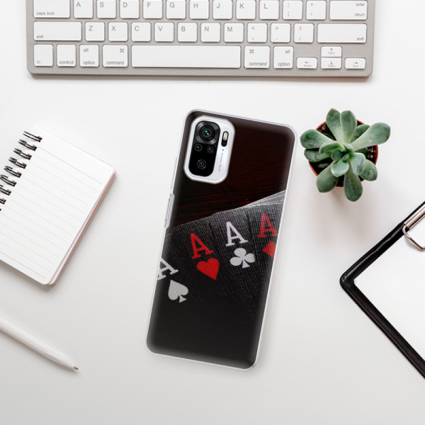 Silikonové pouzdro iSaprio - Xiaomi Redmi Note 10 / Xiaomi Redmi Note 10S - Poker
