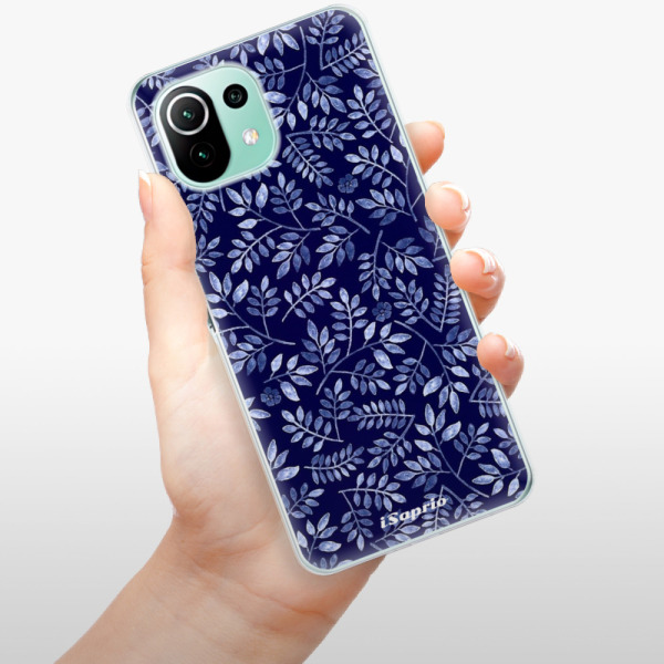 Silikonové pouzdro iSaprio - Xiaomi Mi 11 Lite / Xiaomi 11 Lite 5G NE - Blue Leaves 05