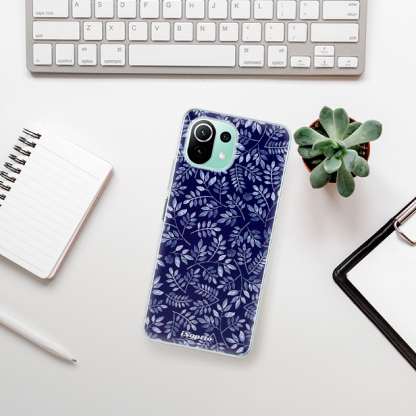 Silikonové pouzdro iSaprio - Xiaomi Mi 11 Lite / Xiaomi 11 Lite 5G NE - Blue Leaves 05