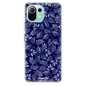 Silikonové pouzdro iSaprio - Xiaomi Mi 11 Lite / Xiaomi 11 Lite 5G NE - Blue Leaves 05