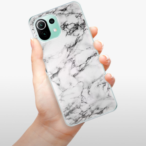 Silikonové pouzdro iSaprio - Xiaomi Mi 11 Lite / Xiaomi 11 Lite 5G NE - White Marble 01