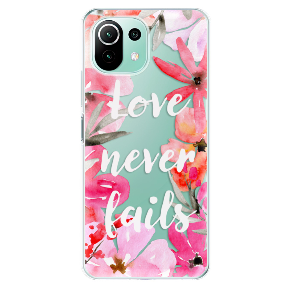 Odolné silikonové pouzdro iSaprio - Love Never Fails - Xiaomi Mi 11 Lite