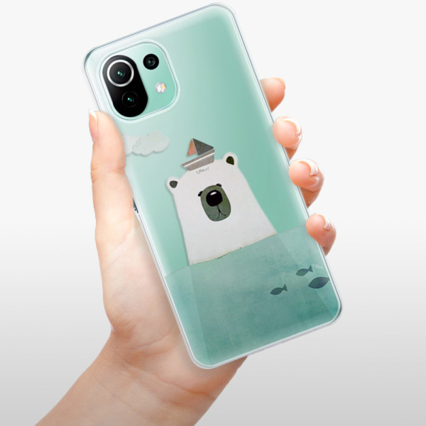 Silikonové pouzdro iSaprio - Xiaomi Mi 11 Lite / Xiaomi 11 Lite 5G NE - Bear With Boat