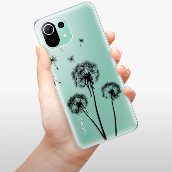 Silikonové pouzdro iSaprio - Xiaomi Mi 11 Lite / Xiaomi 11 Lite 5G NE - Three Dandelions black