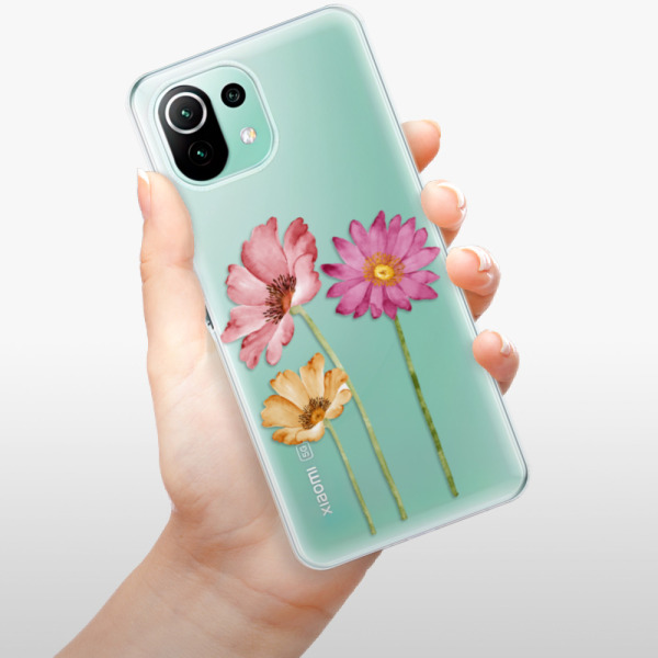Silikonové pouzdro iSaprio - Xiaomi Mi 11 Lite / Xiaomi 11 Lite 5G NE - Three Flowers