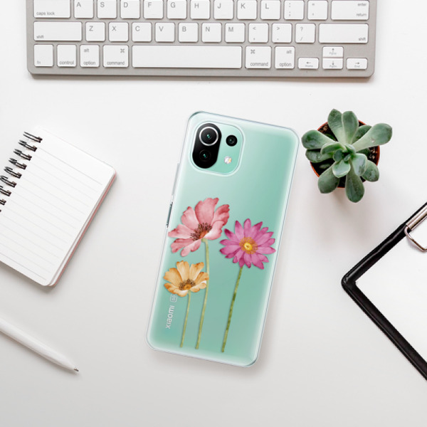 Silikonové pouzdro iSaprio - Xiaomi Mi 11 Lite / Xiaomi 11 Lite 5G NE - Three Flowers