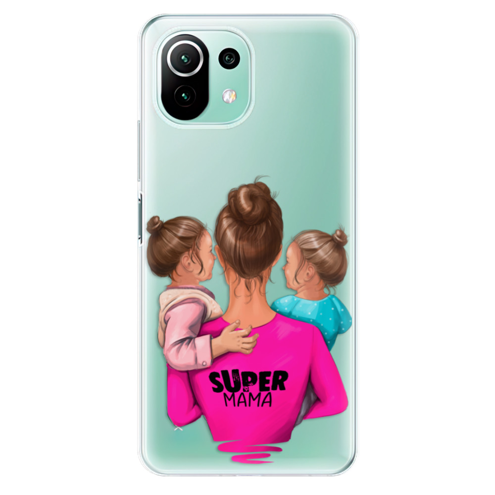 Odolné silikonové pouzdro iSaprio - Super Mama - Two Girls na mobil Xiaomi Mi 11 Lite / Xiaomi 11 Lite 5G NE (Odolný silikonový kryt, obal, pouzdro iSaprio - Super Mama - Two Girls na mobilní telefon Xiaomi Mi 11 Lite / Xiaomi 11 Lite 5G NE)