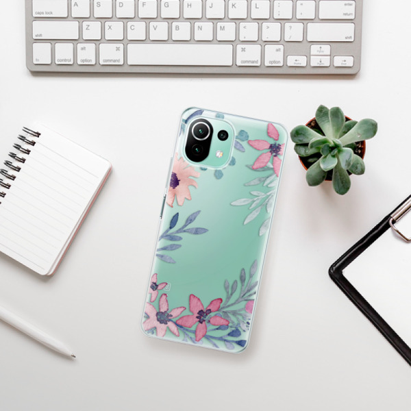 Silikonové pouzdro iSaprio - Xiaomi Mi 11 Lite / Xiaomi 11 Lite 5G NE - Leaves and Flowers